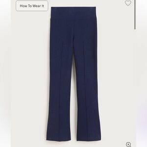 NWT J. Crew Navy Delaney Kick Crop Knit Pants